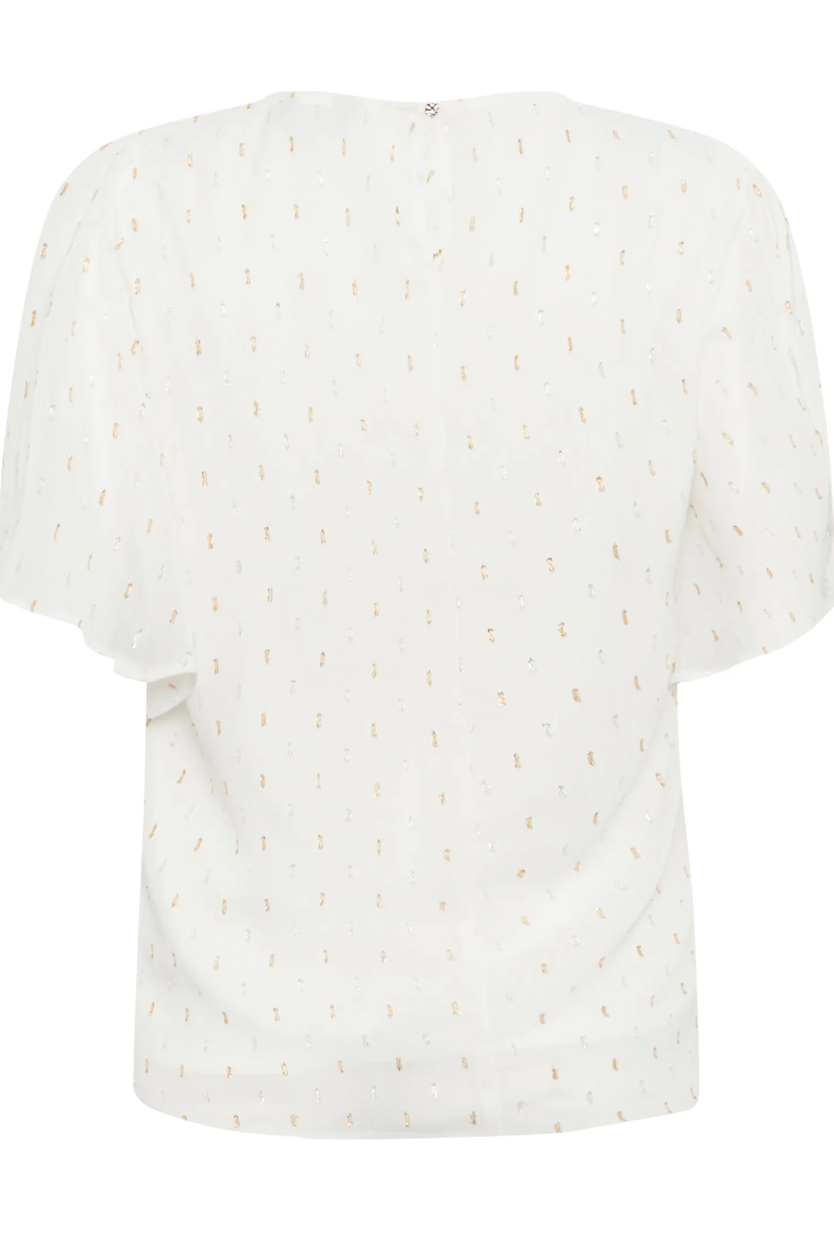 M&Co Womens M&Co White Glitter Detail Blouse