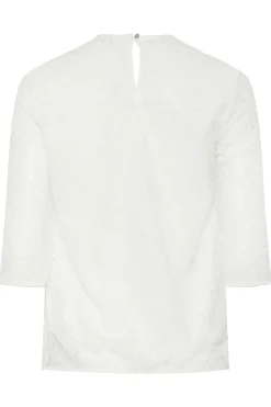M&Co Womens M&Co White Lace Top