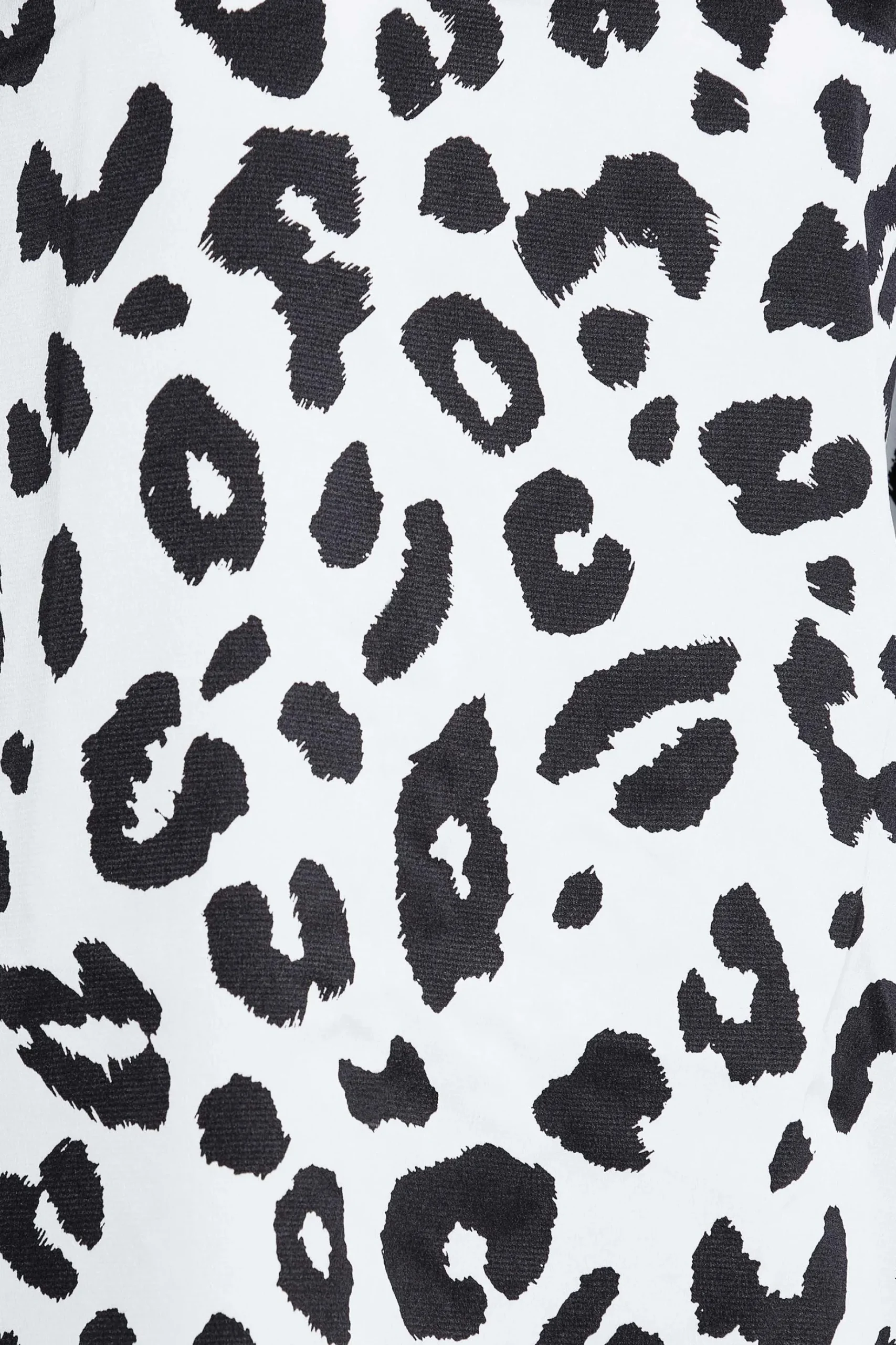 M&Co Womens M&Co White Leopard Print High Neck Satin Blouse