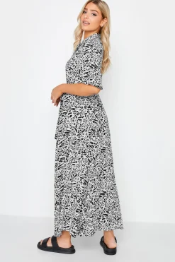 M&Co Womens M&Co White Mixed Animal Print Shirt Dress