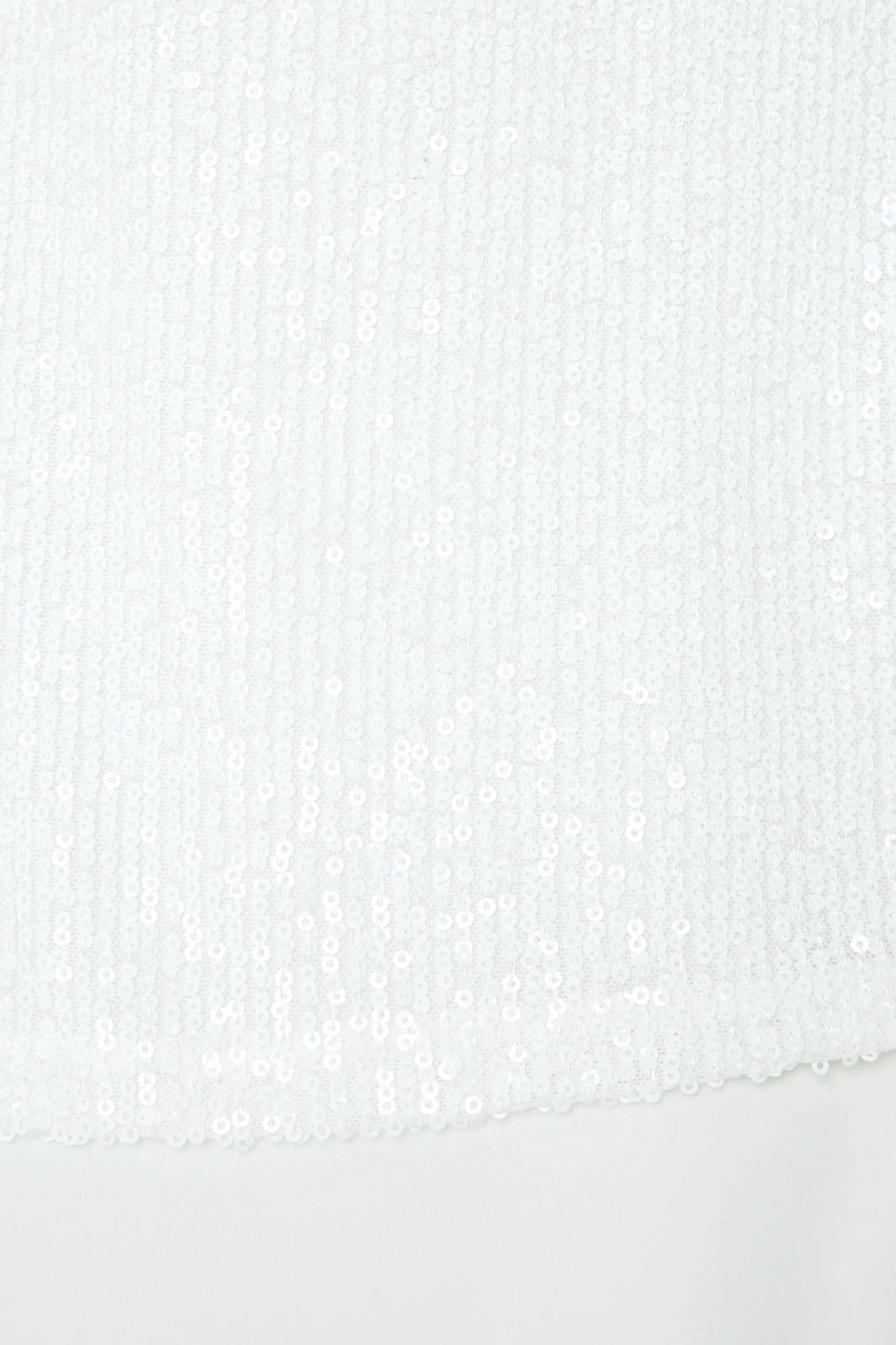 M&Co Womens M&Co White Sequin Tie Back Top