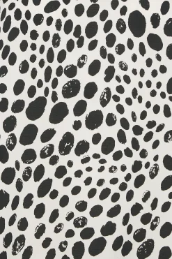 M&Co Womens M&Co White Spot Print Halter Neck Blouse