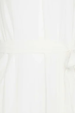 M&Co Womens M&Co White Tie Waist Tunic Dress