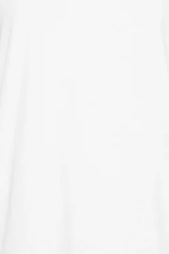 M&Co Womens M&Co White V-Neck Cotton T-Shirt