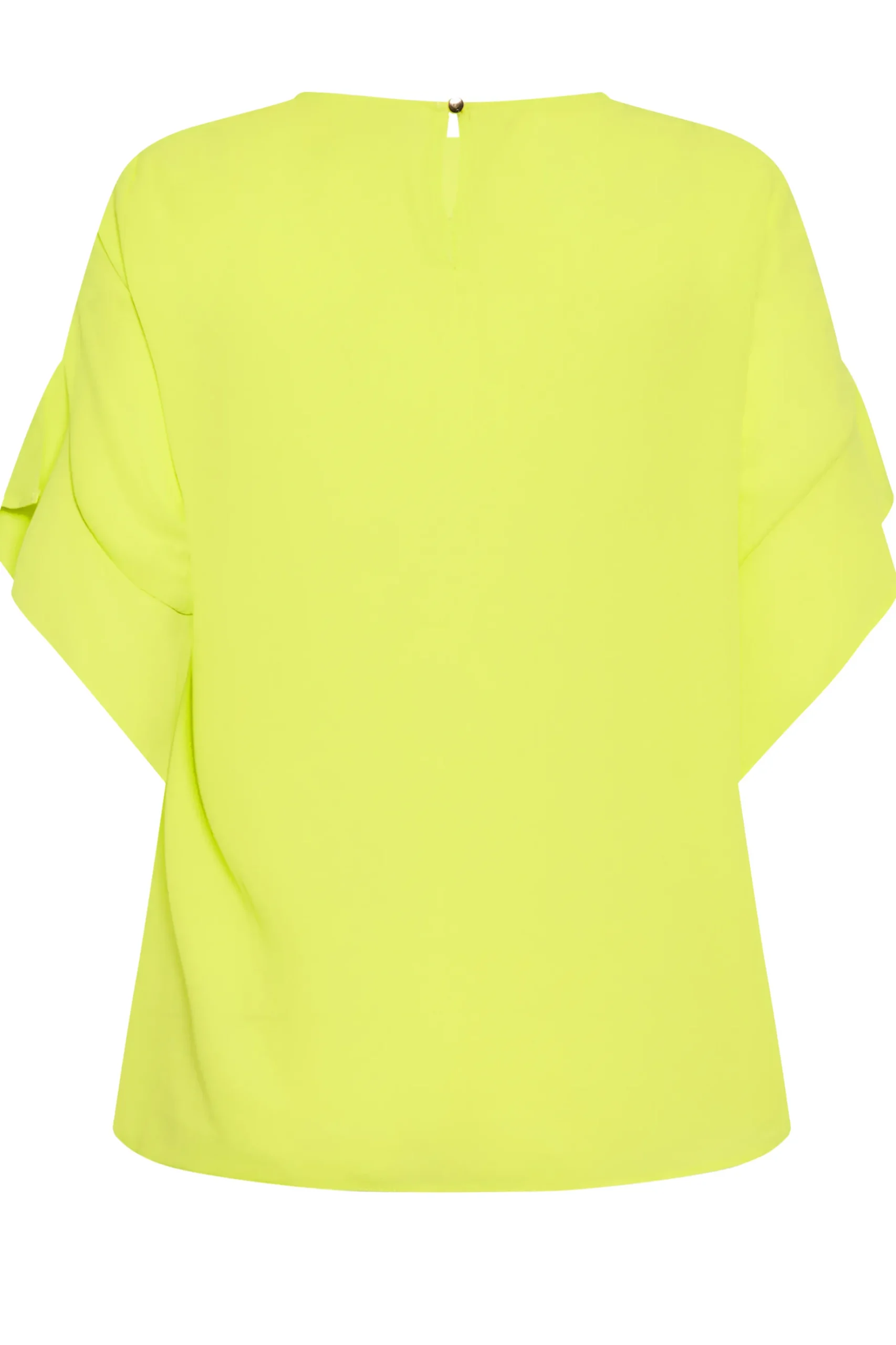 M&Co Womens M&Co Yellow Frill Sleeve Blouse