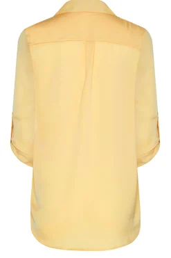 M&Co Womens M&Co Yellow Tab Sleeve Shirt