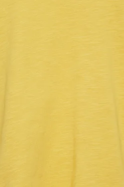 M&Co Womens M&Co Yellow V-Neck Cotton T-Shirt