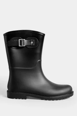 Pixiegirl Pixiegirl Black Buckle Wellies In Standard Fit