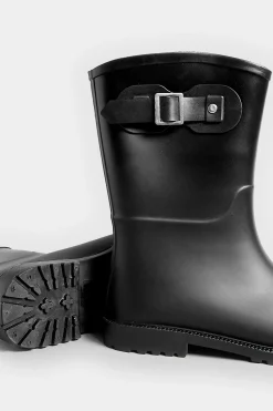 Pixiegirl Pixiegirl Black Buckle Wellies In Standard Fit