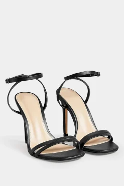 Pixiegirl Pixiegirl Black Double Band Heels In Standard Fit