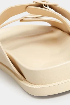 Pixiegirl Pixiegirl Cream Two Buckle Sandals In Standard Fit