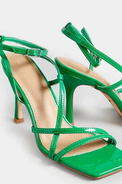 Pixiegirl Pixiegirl Green Strappy Heels Standard Fit