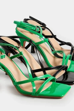 Pixiegirl Pixiegirl Green Strappy Heels Standard Fit