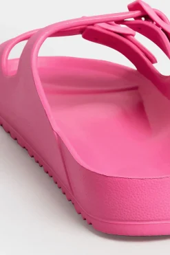 Pixiegirl Pixiegirl Pink Two Strap Sliders In Standard Fit