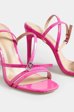 Pixiegirl Pixiegirl Pink Double Band Heels In Standard Fit