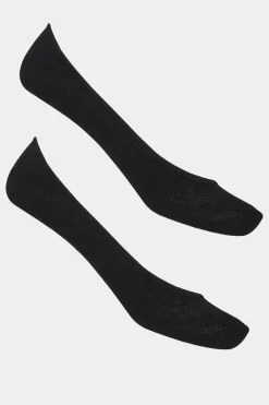 Yours Yours 2 Pack Black Footsie Socks