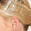 Yours Yours 4 Pack Gold Crystal Hairslide Set