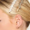 Yours Yours 2 Pack Gold Diamante Bead Hair Clips