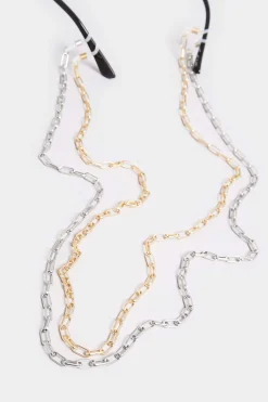 Yours Yours 2 Pack Silver & Gold Sunglasses Chain Set