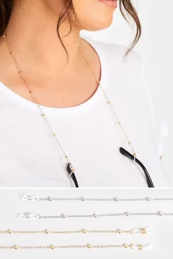 Yours Yours 2 Pack Silver & Gold Beaded Sunglasses Chain Set
