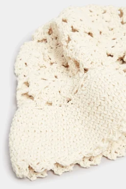 Yours Yours Beige Brown Crochet Bucket Hat