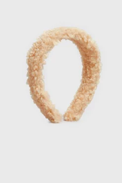 Yours Yours Beige Brown Teddy Shearling Headband