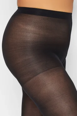 Yours Yours Black 50 Denier Microfibre Premium Tights