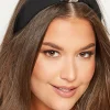 Yours Yours Black & Silver Diamante Knot Headband