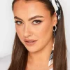 Yours Yours Black & White Polka Dot Print Scarf