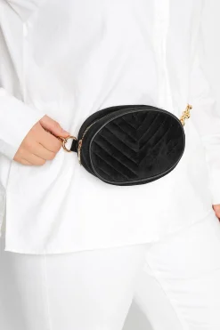 Yours Yours Black Chain Strap Camera Bag