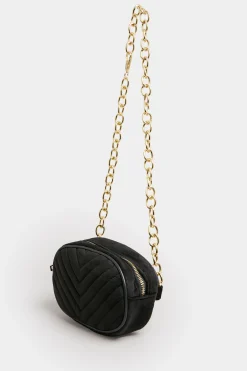 Yours Yours Black Chain Strap Camera Bag