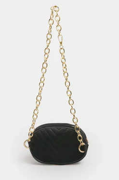 Yours Yours Black Chain Strap Camera Bag