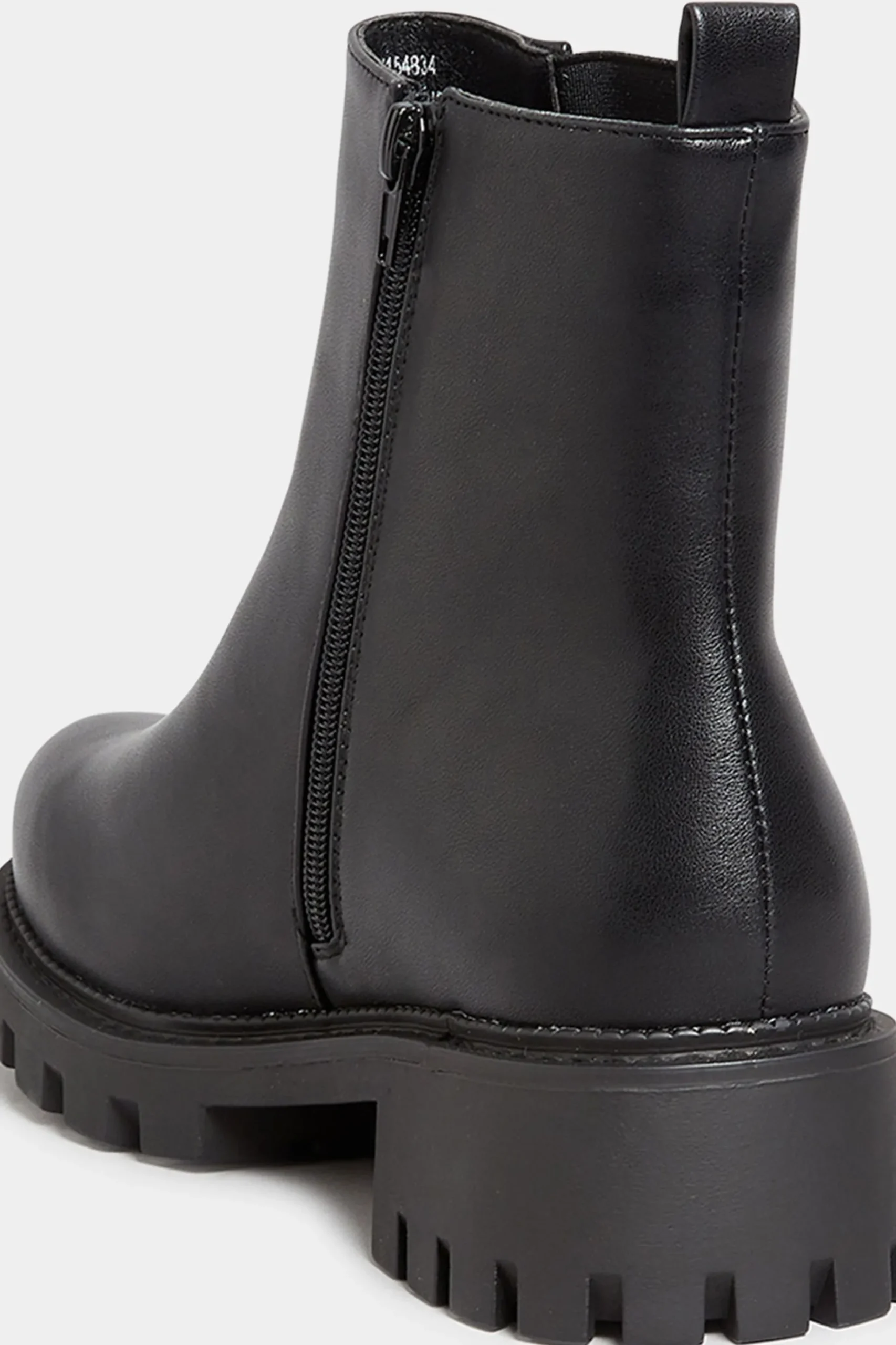 Yours Yours Black Chunky Chelsea Boots In Wide E Fit & Extra Wide Eee Fit