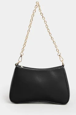 Yours Yours Black Detachable Chain Shoulder Bag