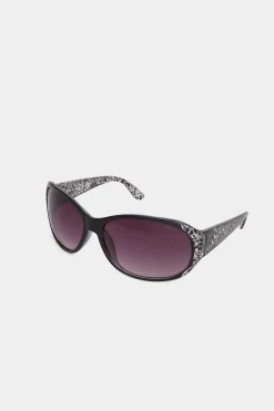 Yours Yours Black Filigree Sunglasses