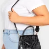 Yours Yours Black Multi Strap Bag