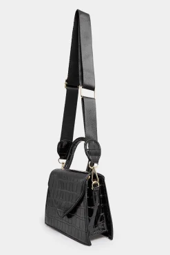 Yours Yours Black Multi Strap Bag