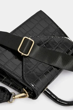 Yours Yours Black Multi Strap Bag