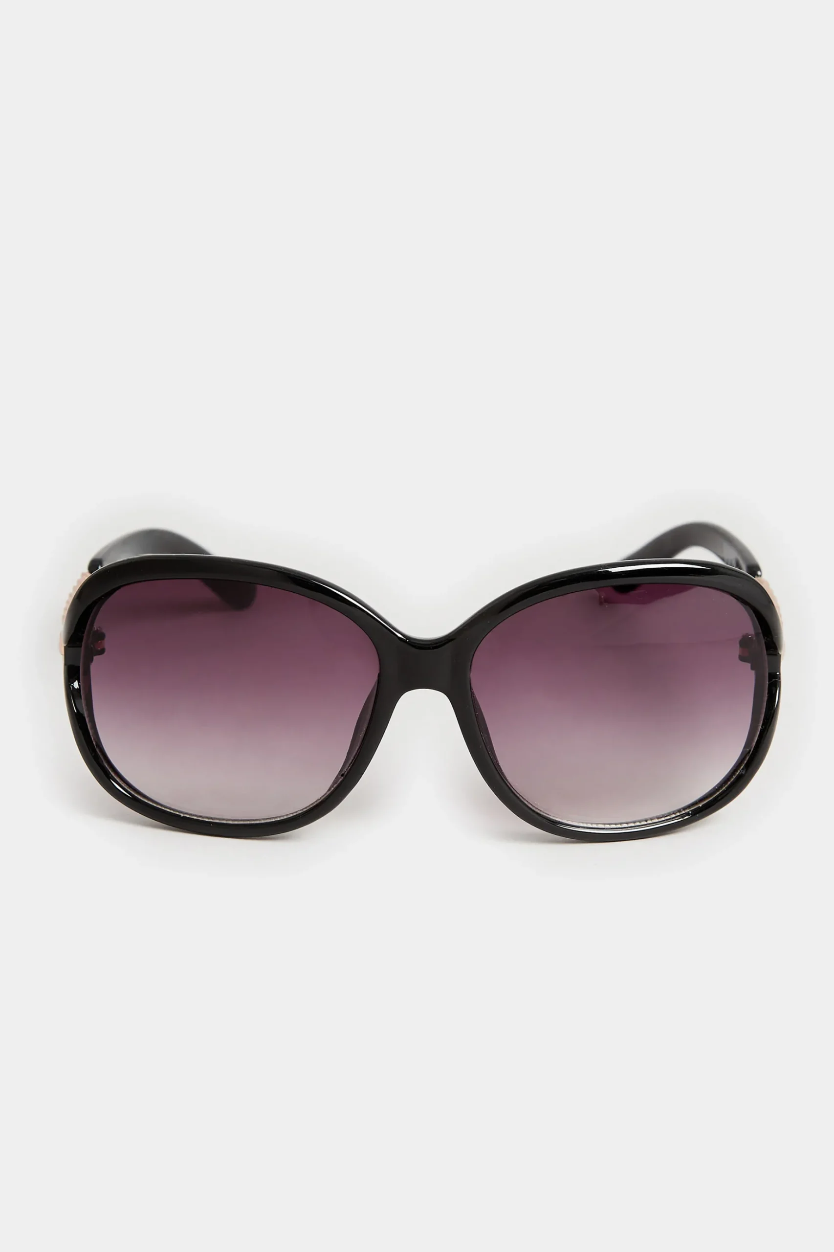 Yours Yours Black Oversized Chain Detail Sunglasses