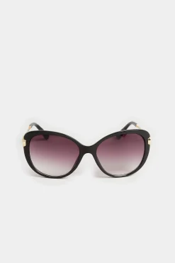 Yours Yours Black Soft Cat Eye Circle Arm Sunglasses