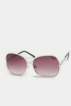 Yours Yours Black Tinted Metal Arm Sunglasses