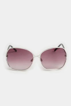 Yours Yours Black Tinted Metal Arm Sunglasses