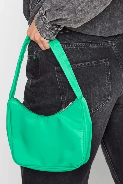Yours Yours Bright Green Fabric Shoulder Bag