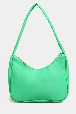 Yours Yours Bright Green Fabric Shoulder Bag