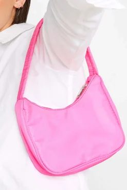 Yours Yours Bright Pink Fabric Shoulder Bag