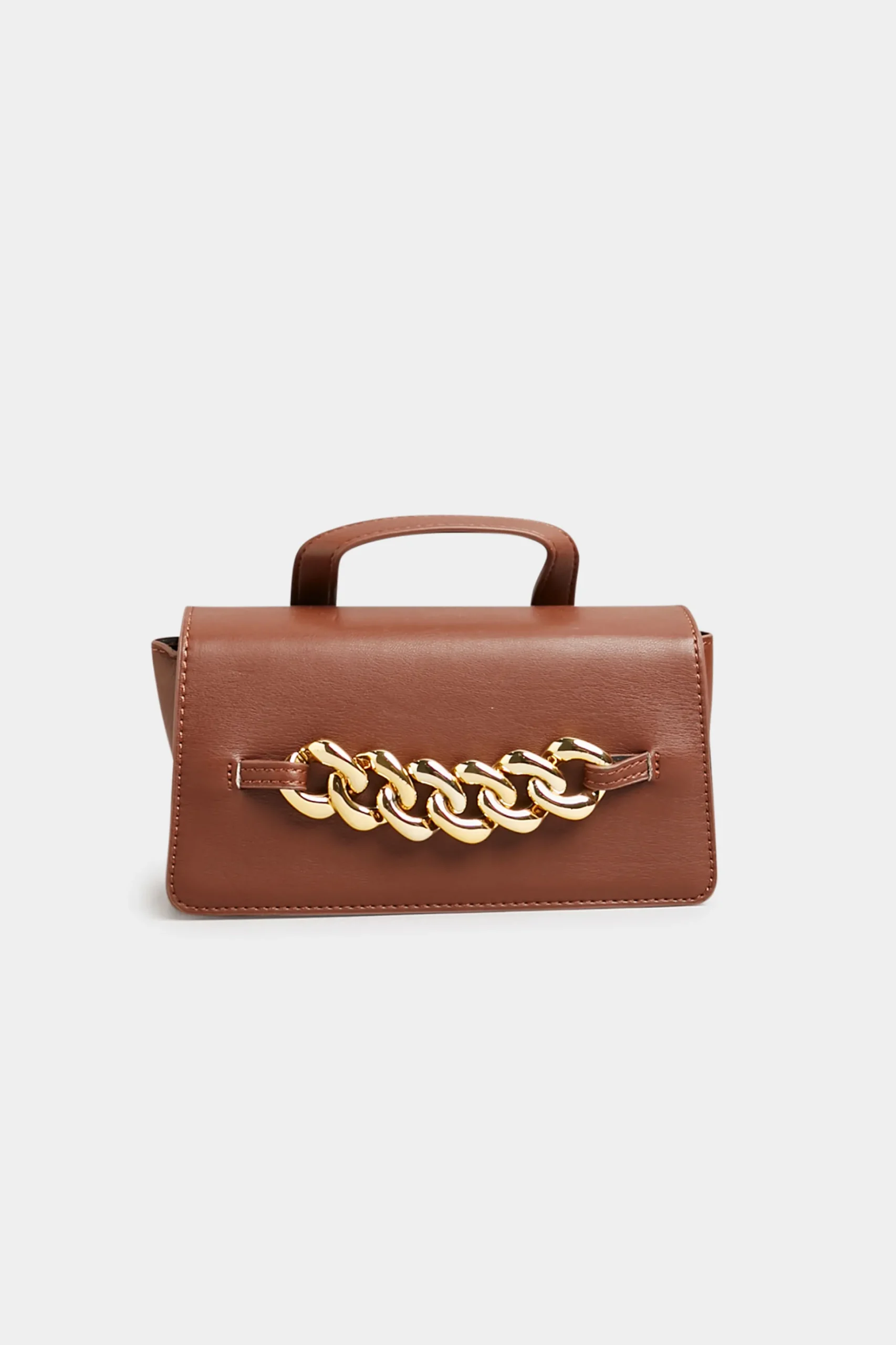 Yours Yours Brown Chunky Chain Mini Bag