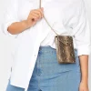 Yours Yours Brown Snake Print Heart Padlock Bag
