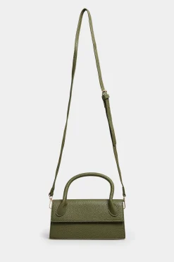 Yours Yours Dark Green Top Handle Crossbody Bag