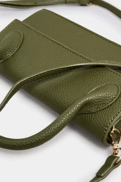 Yours Yours Dark Green Top Handle Crossbody Bag