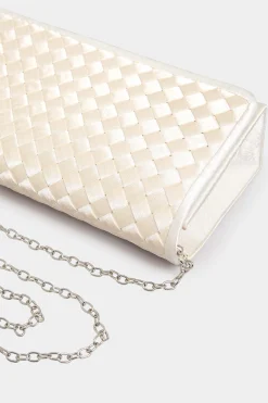Yours Yours Gold Woven Clutch Bag